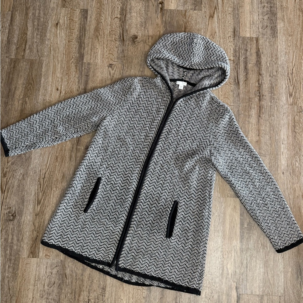 J. Jill • Wool Blend Full Zip Sweater Hoodie
